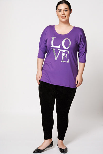 Lovestory Short Sleeve Batwing Top