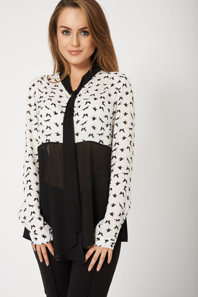 Butterfly Print Blouse