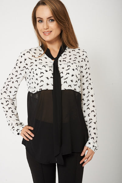 Butterfly Print Blouse