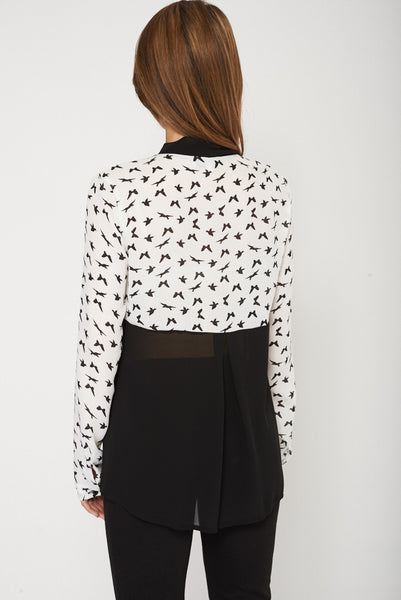 Butterfly Print Blouse