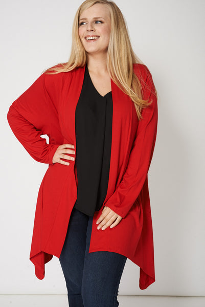 Red Handkerchief Cardigan