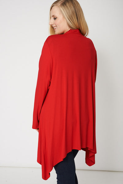 Red Handkerchief Cardigan