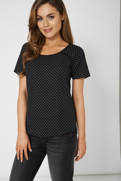 Polka Dot Classic Top Ex-Branded Available in Plus Sizes