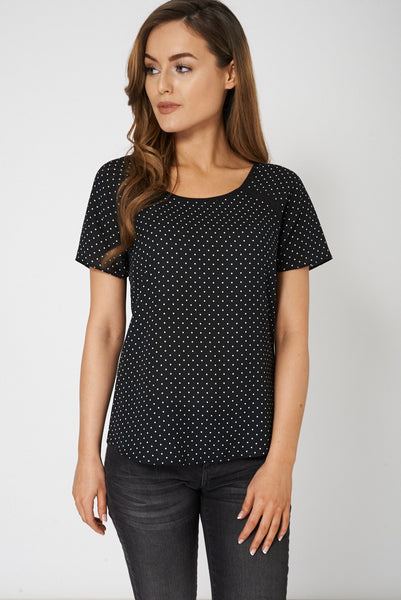 Polka Dot Classic Top Ex-Branded Available in Plus Sizes