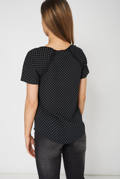 Polka Dot Classic Top Ex-Branded Available in Plus Sizes