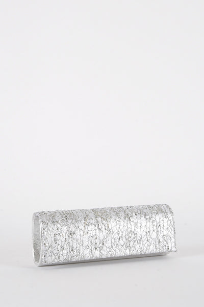 Sequin and Thread Design Clutch Bag