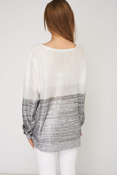 Baggy Fit Sequined Jumper