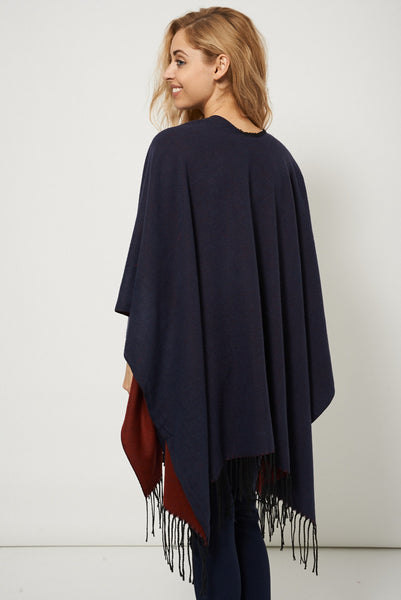 Reversible Super Soft Flannel Poncho