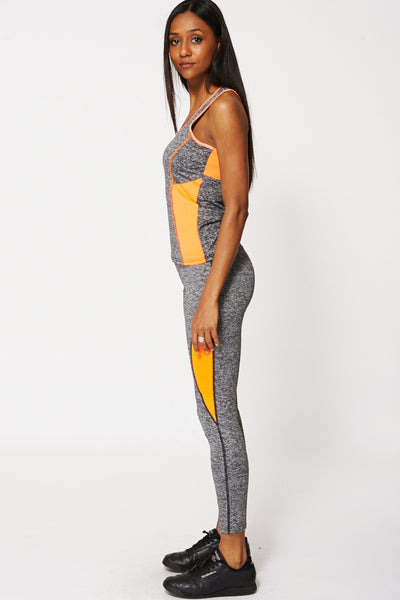 Grey and Orange Keep Fit Trousers