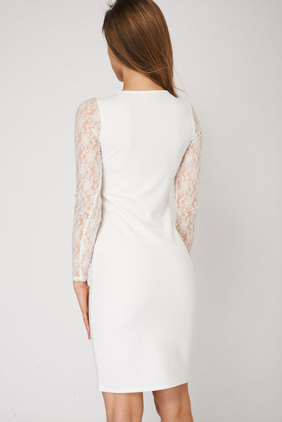 Bodycon Dress With Lace Details