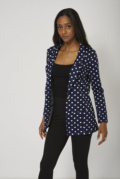 Single Button nautical Boyfriend Blazer