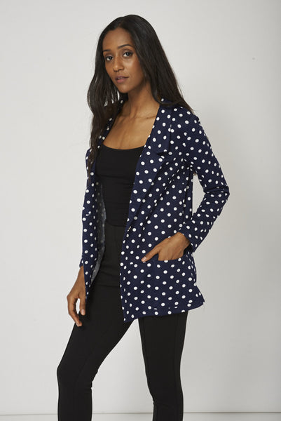 Single Button nautical Boyfriend Blazer