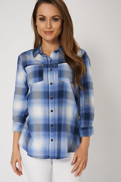 Pocket Front Tartan Shirt