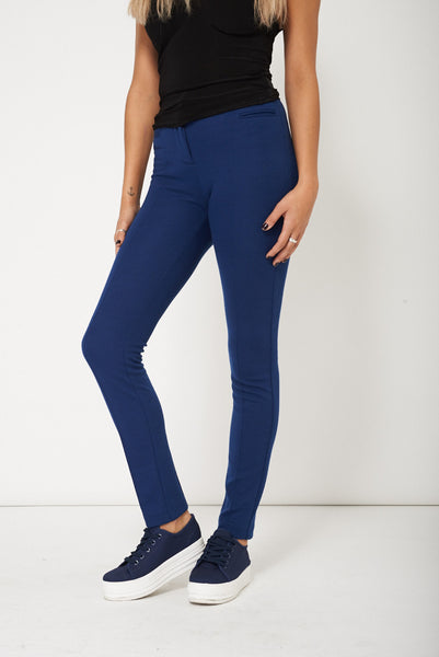 Trendy Pleated Trouser In Blue Ex-Branded Plus Sizes Available Ex-Branded