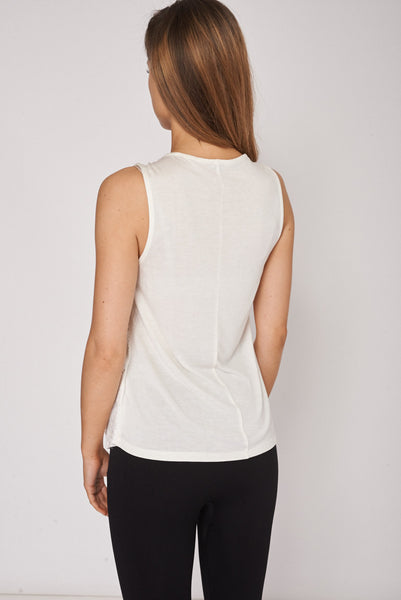 Cream Camisole Top with Crochet Front Detail