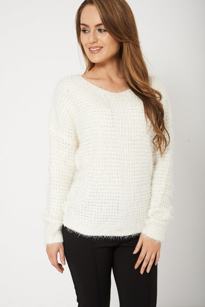 Soft Knit Cream Ladies Jumper