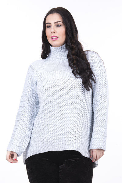 Dipped Hem Knitted Jumper