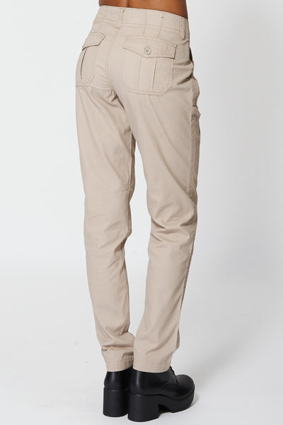 Beige Combat Style Trouser Ex-Branded