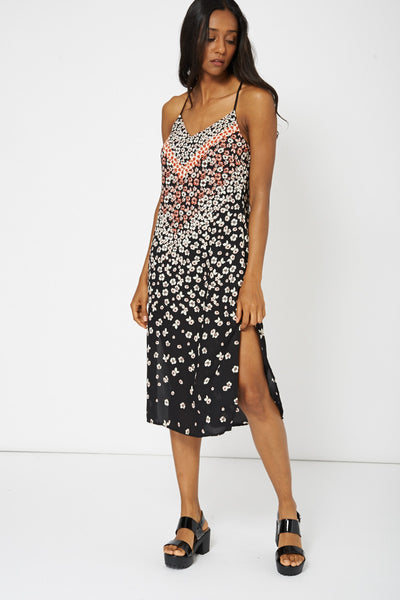 Floral Print Strappy Midi Dress Ex-Branded