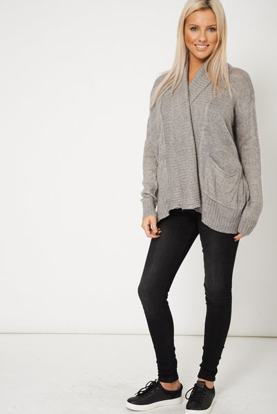 Pocket Front Casual Cardigan