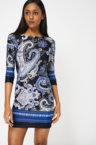 Abstract Print Dress Ex-Branded Available In Plus Sizes