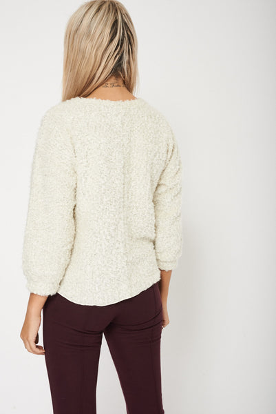 Soft Long Sleeved Fluffy Jumper Ex-Branded