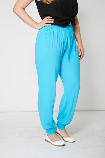 Basic Blue Smooth Trousers