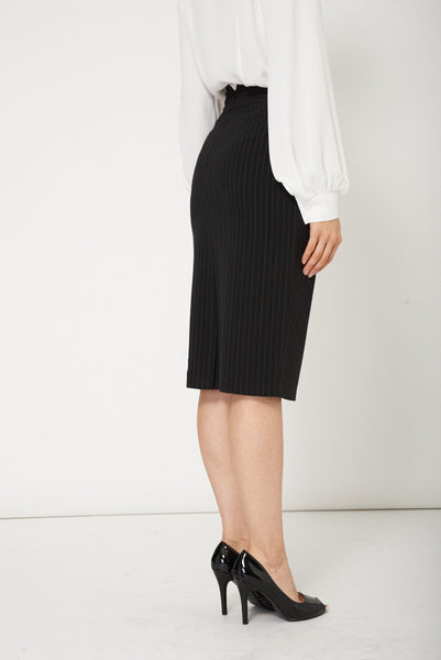 Smart Black Office Skirt For Ladies Available In Plus Sizes