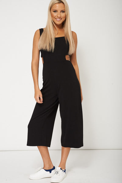 Lovely Black Jumpsuit With Cut Out Sides Ex-Branded Plus Sizes Available