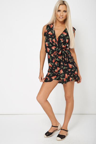 Sleeveless Wrap Around Playsuit
