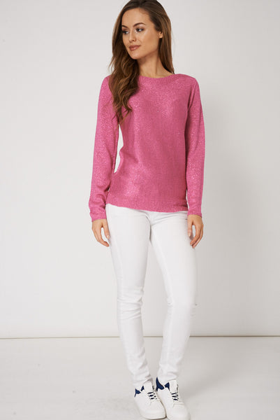 Sparkly Light Weight  Knitted Sweater