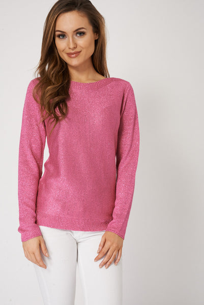 Sparkly Light Weight  Knitted Sweater