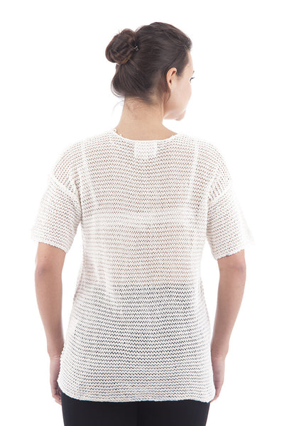 Loose Knit Short Sleeved Jumper